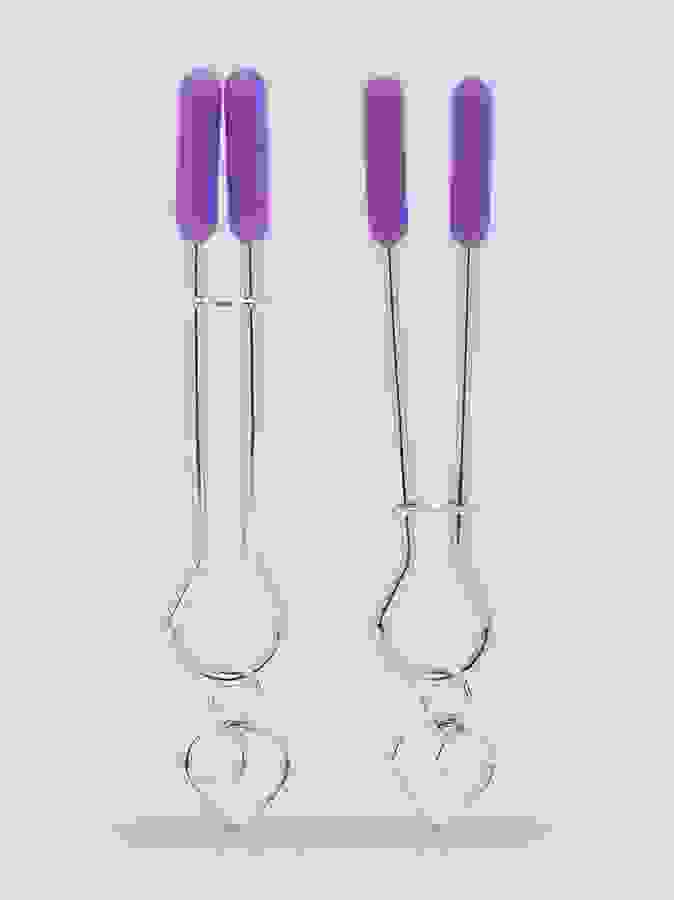 Lovehoney Tease Me Adjustable Nipple Clamps, Silver, hi-res